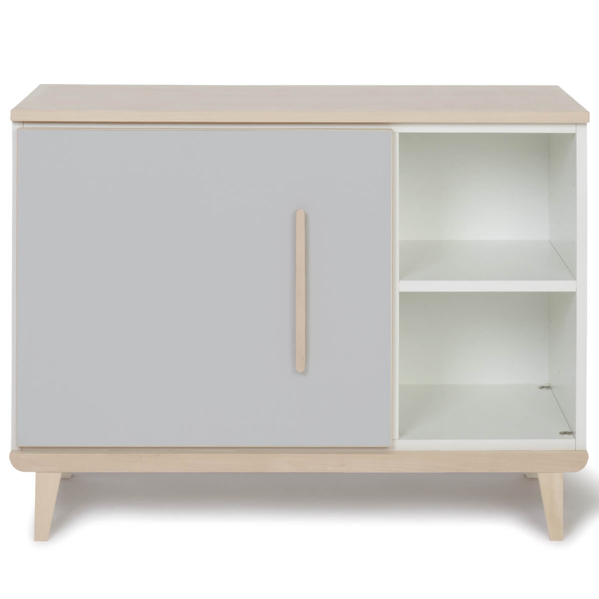 Kleinmöbel 1 Tür 2 Nischen NADO Retro Esche manhattan grey