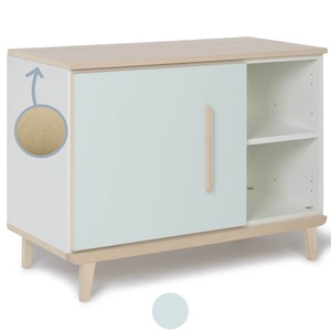 Kleinmöbel 1 Tür 2 Nischen NADO Retro Esche mint