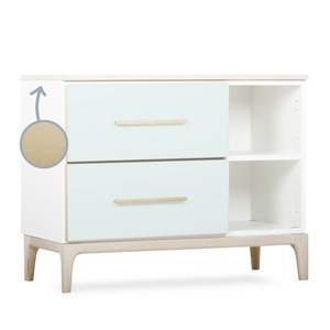 Kleinmöbel 2 Schubladen 2 Nischen NADO Curve Esche mint