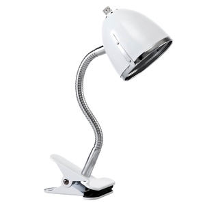 Klemmlampe Lifetime weiß-chrom