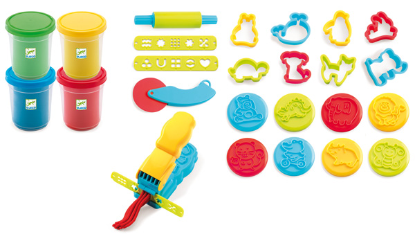 Knetmasse und 21 Werkzeuge Djeco