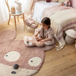 Knitted cushion 35x35 cm Lorena Canals  Miss Mighty Mouse 