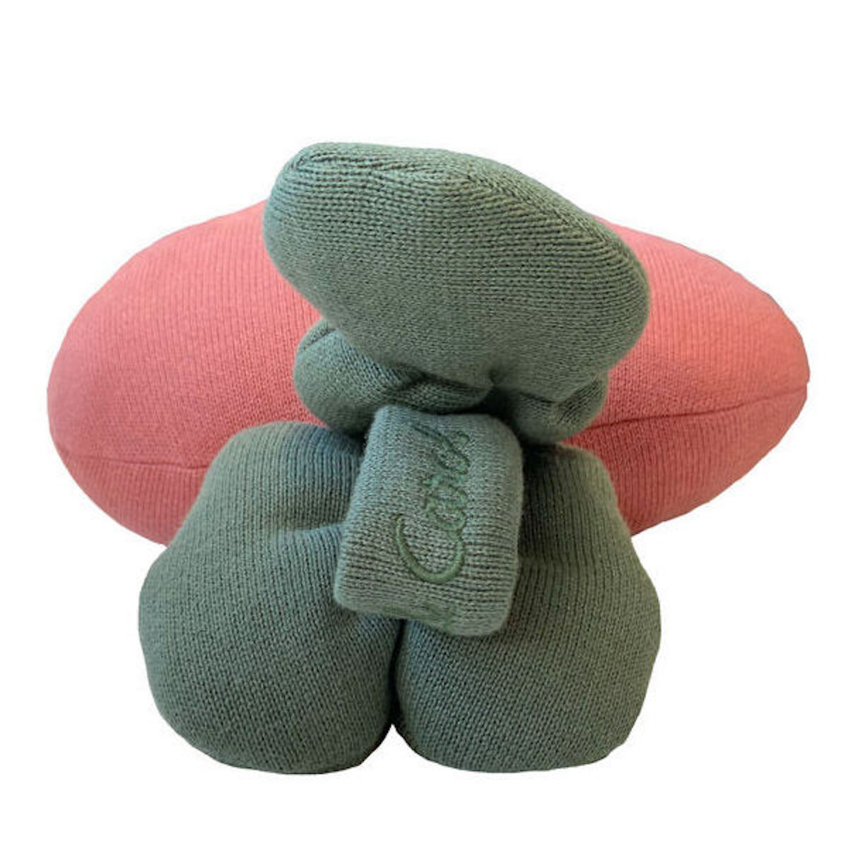 Knitted cushion Ramona the Radish Lorena Canals