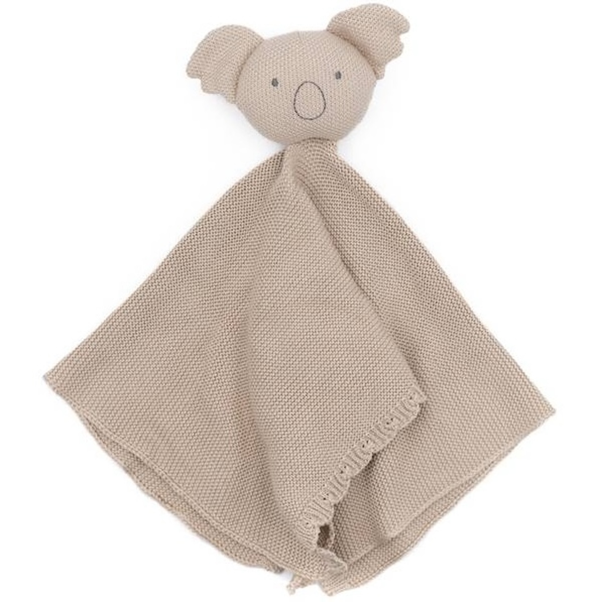 KOALA Kuscheldecke aus Strick Bamboom oyster grey