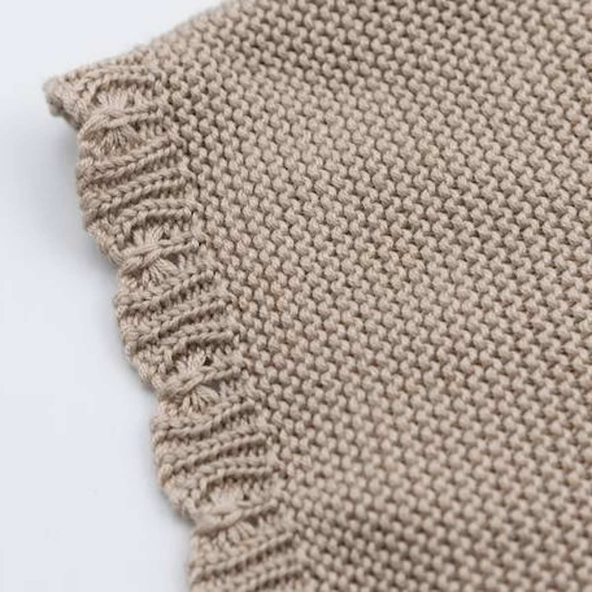 KOALA Kuscheldecke aus Strick Bamboom oyster grey