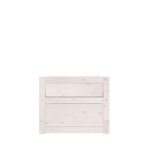 Kojenbett 90x200cm mit Deluxe Lattenrost Lifetime whitewash