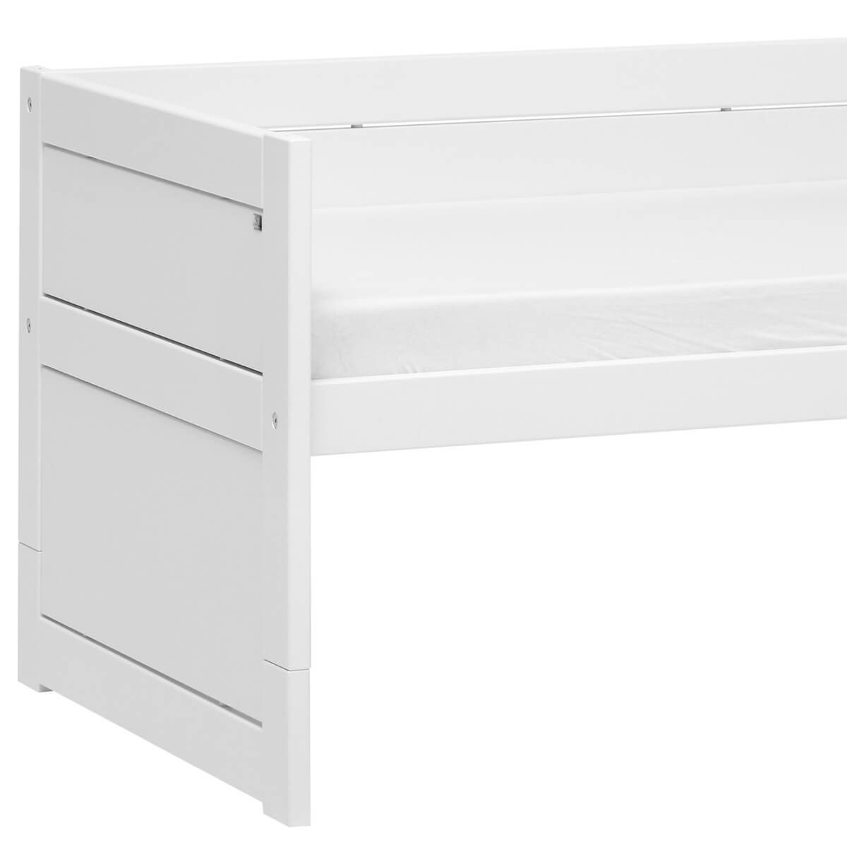 Kojenbett 90x200cm mit Rollboden Lifetime weiß