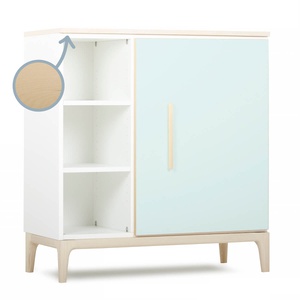 Kommode 1 Tür 3 Nischen NADO Curve Esche mint