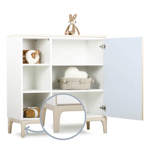 Kommode 1 Tür 3 Nischen NADO Curve Esche sky blue