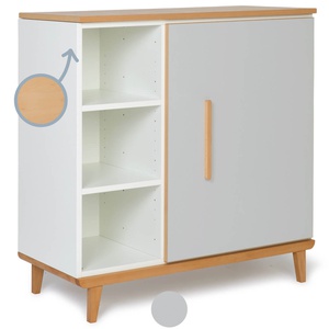 Kommode 1 Tür 3 Nischen NADO Retro Buche manhattan grey