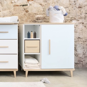 Kommode 1 Tür 3 Nischen NADO Retro Esche white