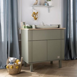 Kommode 2 Ports 1 Schublade ELEONORE Sauthon kaki