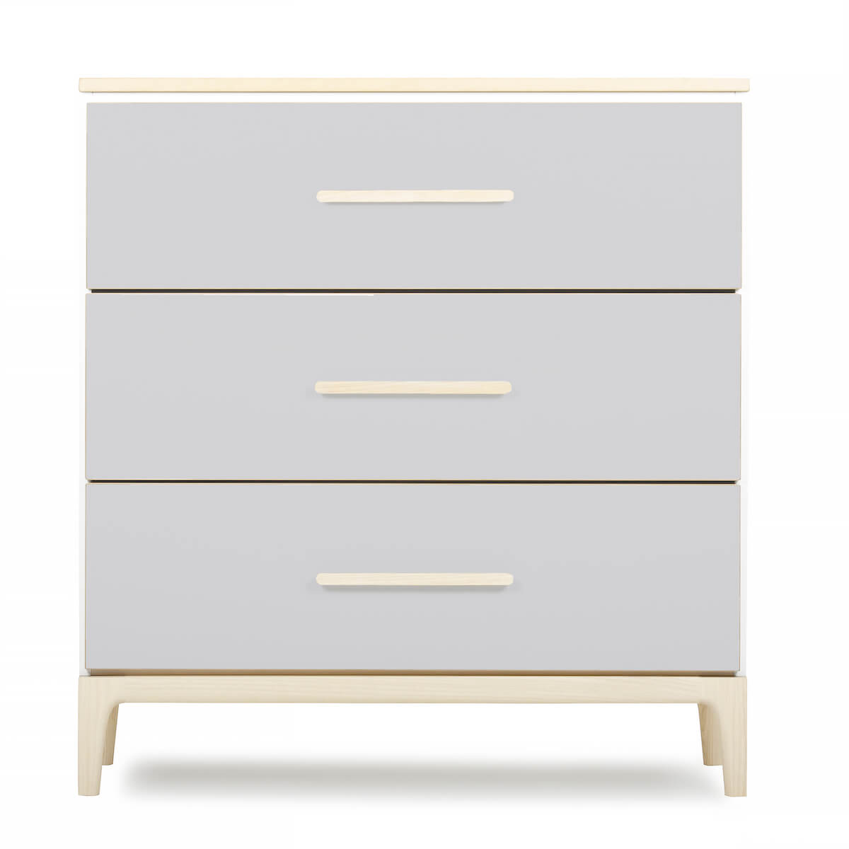 Kommode 3 Schubladen NADO Curve Esche manhattan grey