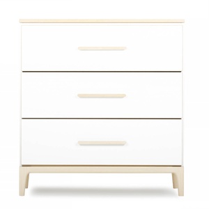Kommode 3 Schubladen NADO Curve Esche white