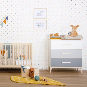 Kommode 3 Schubladen NADO Curve Esche white