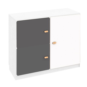 Kommode 3 Türen 93x78cm DESTYLE de Breuyn weiß gelb anthrazit