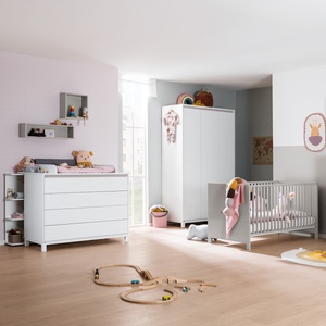 Kommode 4 tiroirs OLLI Paidi blanc gris ardoise