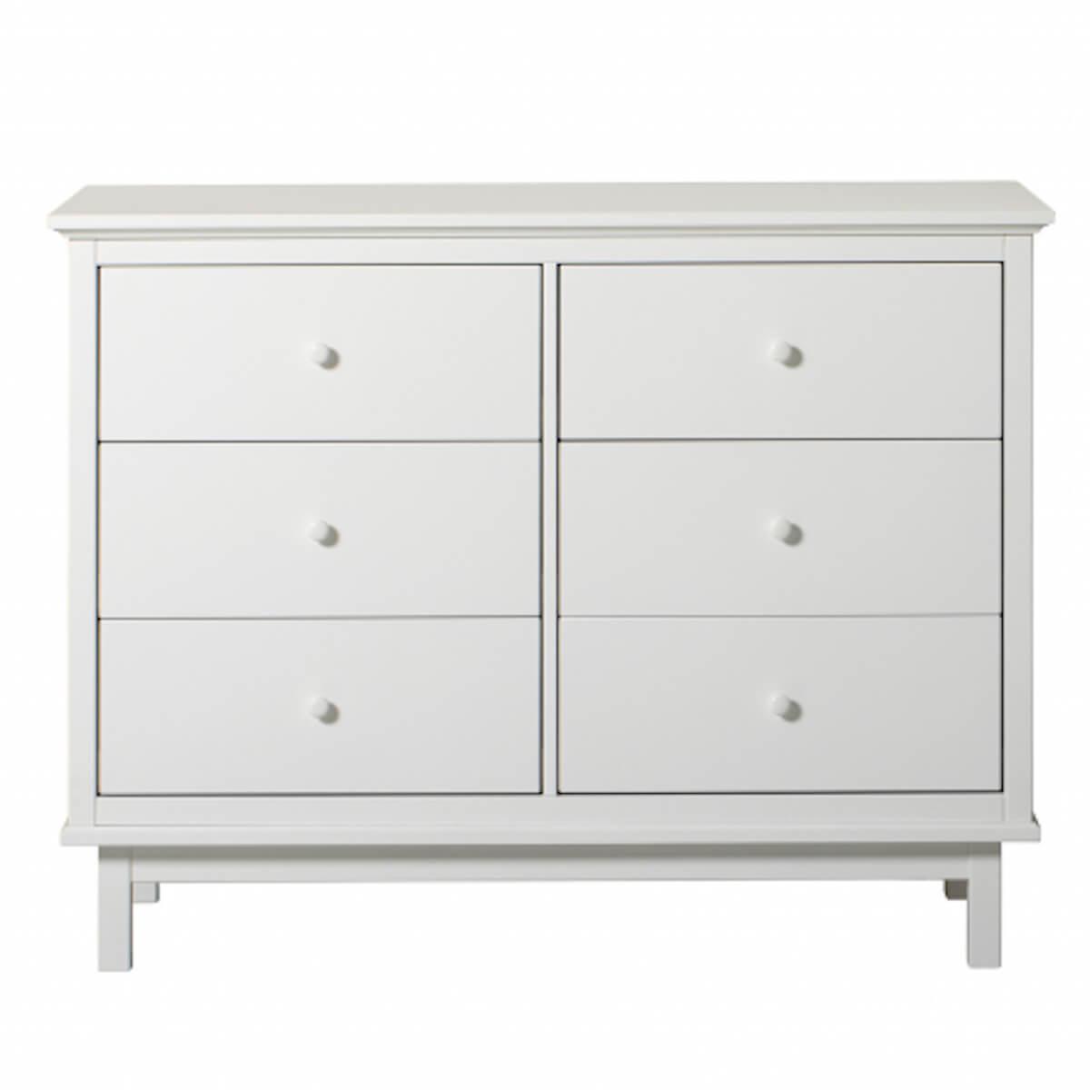 Kommode 6 Schubladen SEASIDE Oliver Furniture weiß