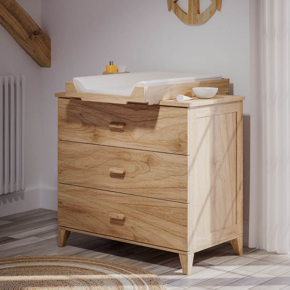 Kommode 92,6x52x86cm NAIA HOLZ Theo Natural Bebe