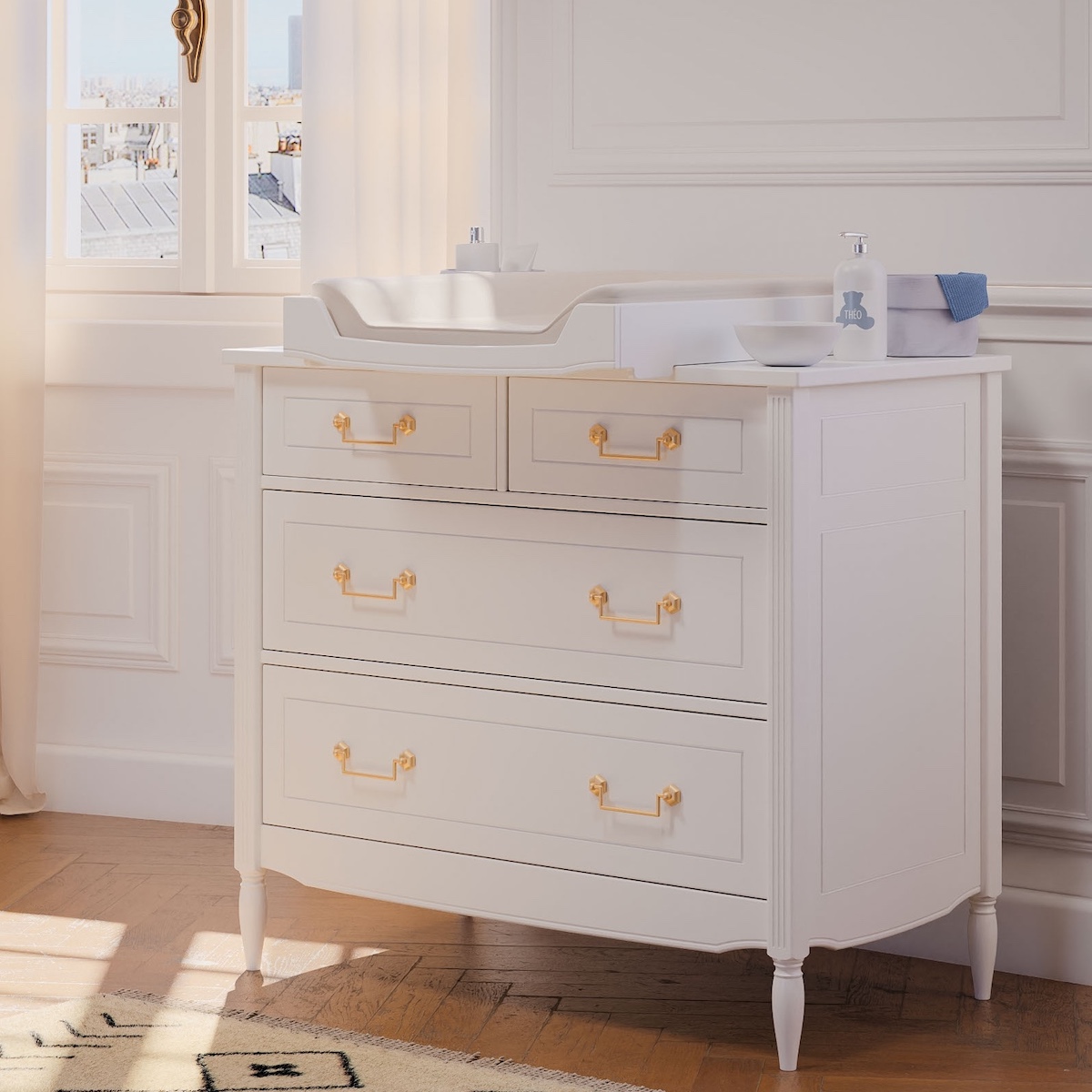 Kommode 95x52x86cm LAFAYETTE Théo Bebe Schnee