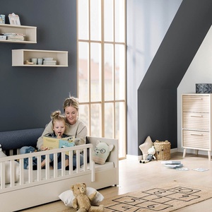 Kommode Buddy 3 S , 3 x Schubladen Groovy Oak EEFJE Paidi Beige cashmere / eiche