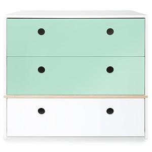 Kommode COLORFLEX Schubladen Farben mint-mint-white
