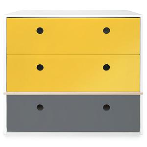 Kommode COLORFLEX Schubladen Farben nectar yellow-nectar yellow-space grey