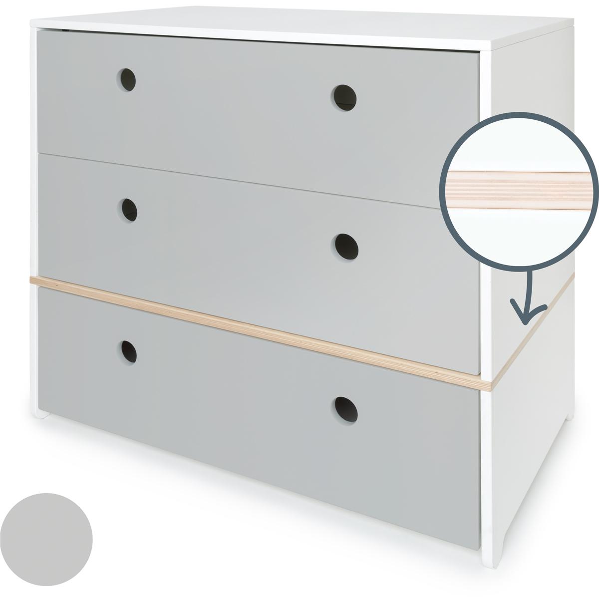 Kommode COLORFLEX Schubladen Farben pearl grey 