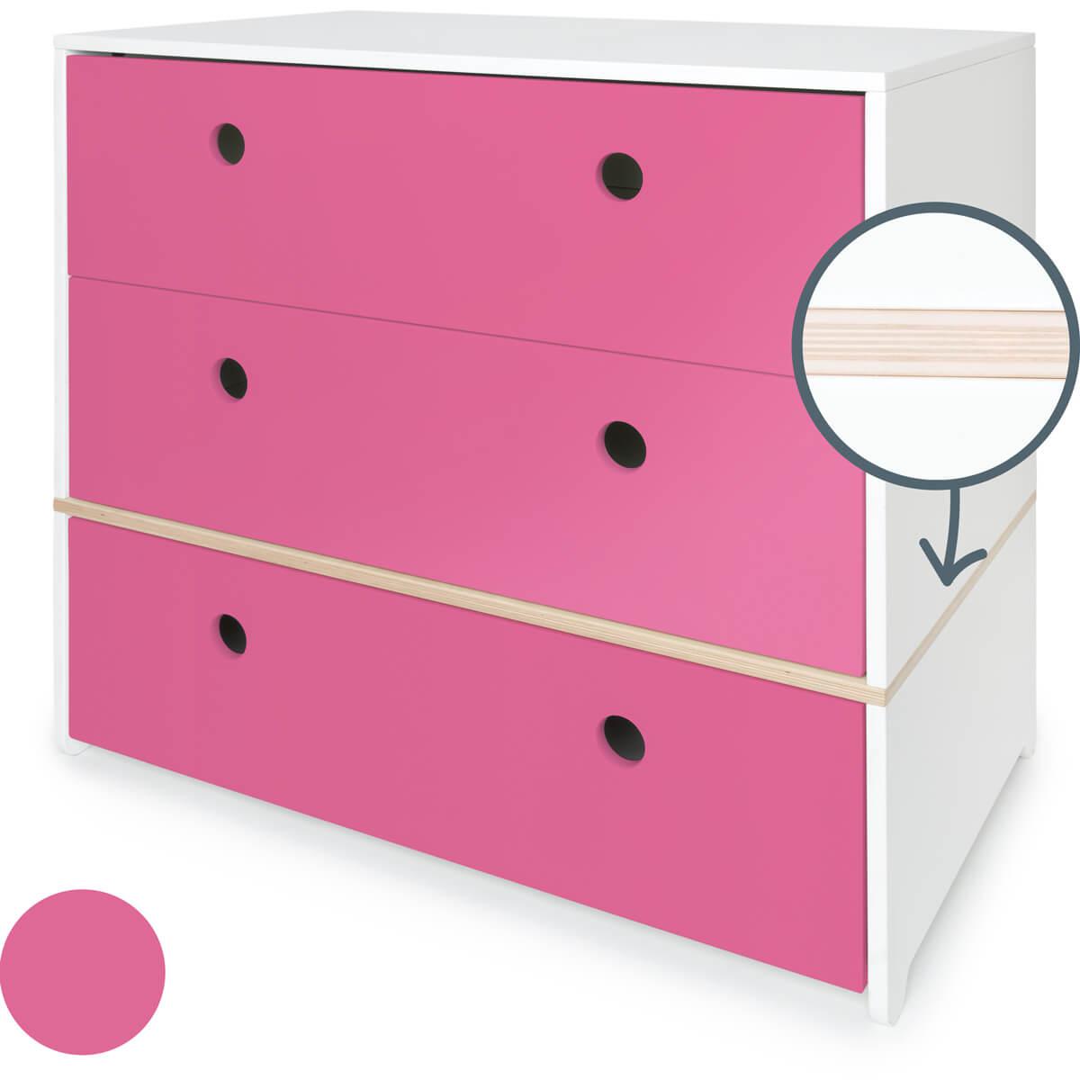 Kommode COLORFLEX Schubladen Farben pink