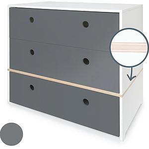 Kommode COLORFLEX Schubladen Farben space grey