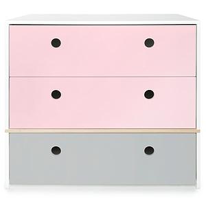 Kommode COLORFLEX Schubladen Farben sweet pink-sweet pink-pearl grey
