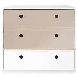 Kommode COLORFLEX Schubladen Farben warm grey-warm grey-white
