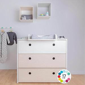 Kommode COLORFLEX Schubladen Farben white-white-true red