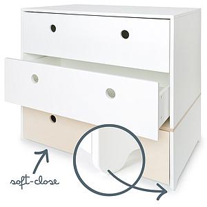 Kommode COLORFLEX Schubladen Farben white-white-white wash