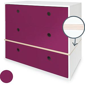 Kommode COLORFLEX Schubladen plum 