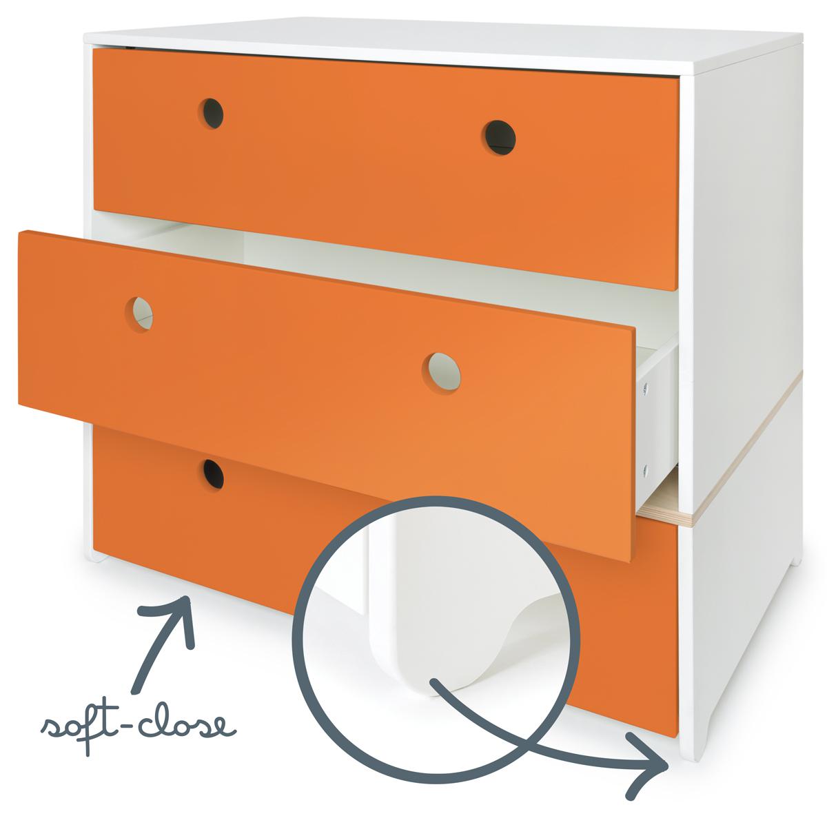 Kommode COLORFLEX Schubladen pure orange