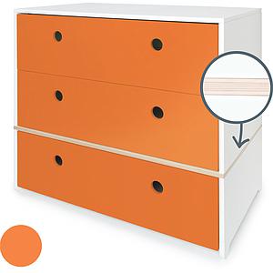 Kommode COLORFLEX Schubladen pure orange