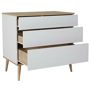 Kommode FLOW Quax Eiche-natur-weiß