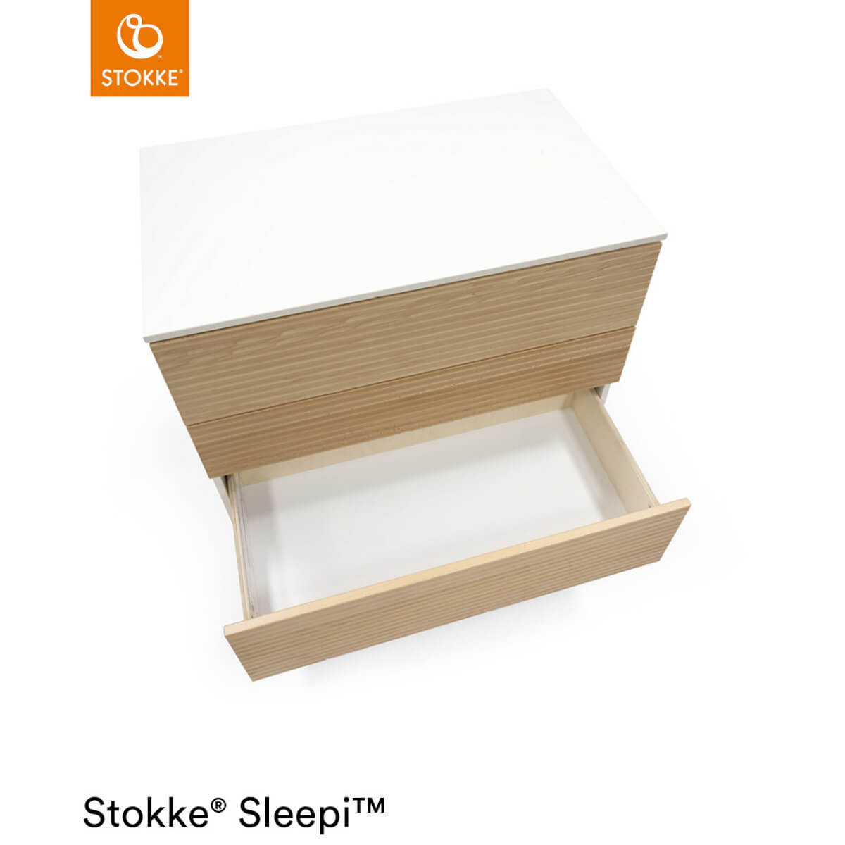 Kommode Kommode 3 Schubladen SLEEPI Stokke natürlich