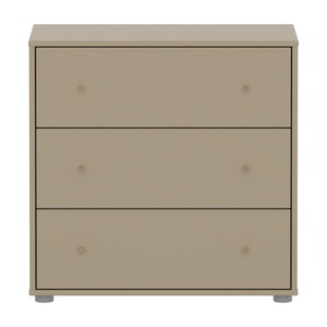 Kommode mit 3 Schubladen SAGA Flexa Eiche Hafer hellgrau