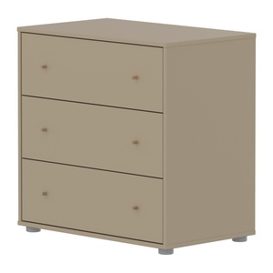 Kommode mit 3 Schubladen SAGA Flexa Eiche Hafer hellgrau