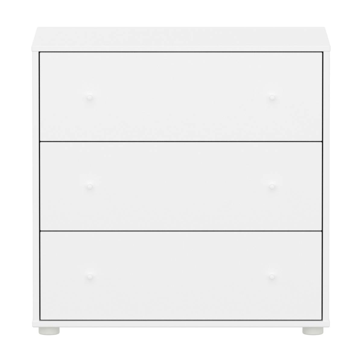 Kommode mit 3 Schubladen SAGA Flexa weiß