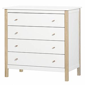 Kommode WOOD Oliver Furniture weiß-Eiche