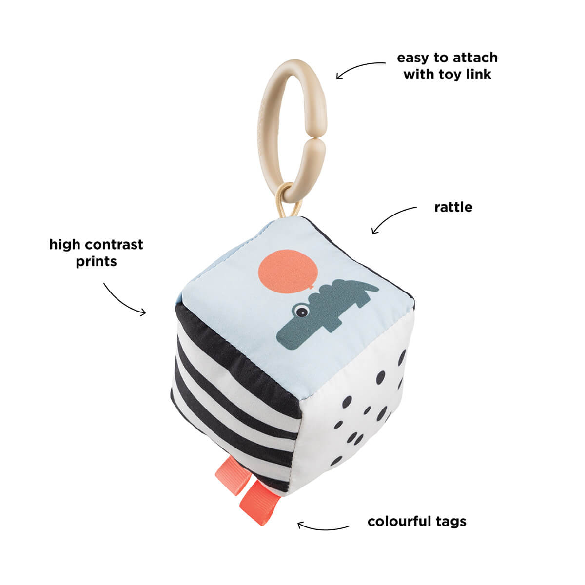 Kontrast-Baby-Würfel Glückliche Wolken Farbmischung Done by Deer