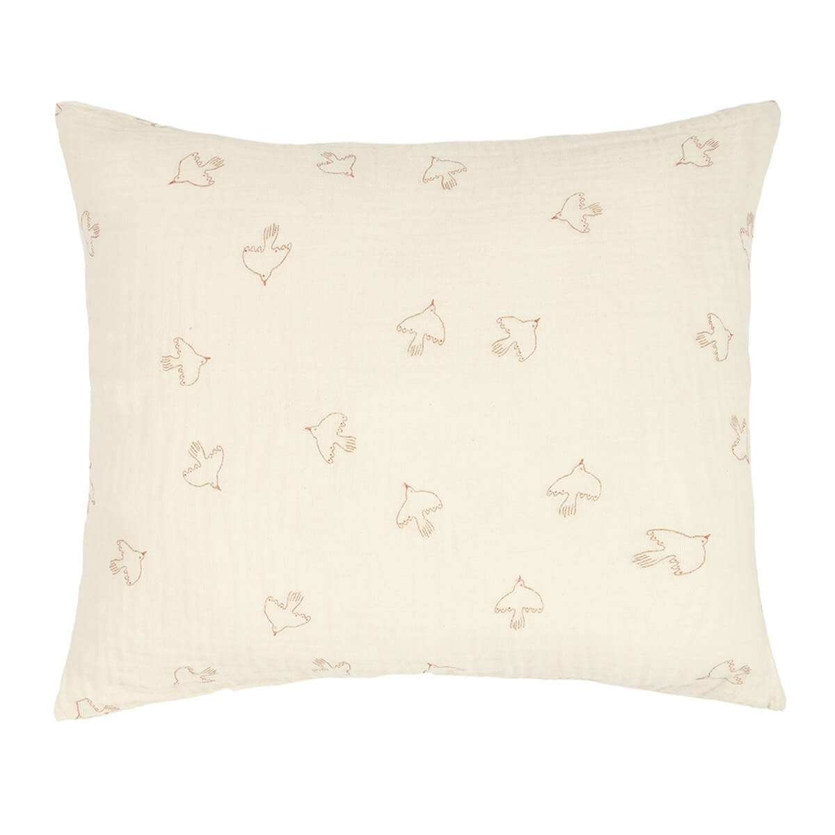 Kopfkissenbezug 60x60cm WABI SABI Nobodinoz Brown Hoshi Birds