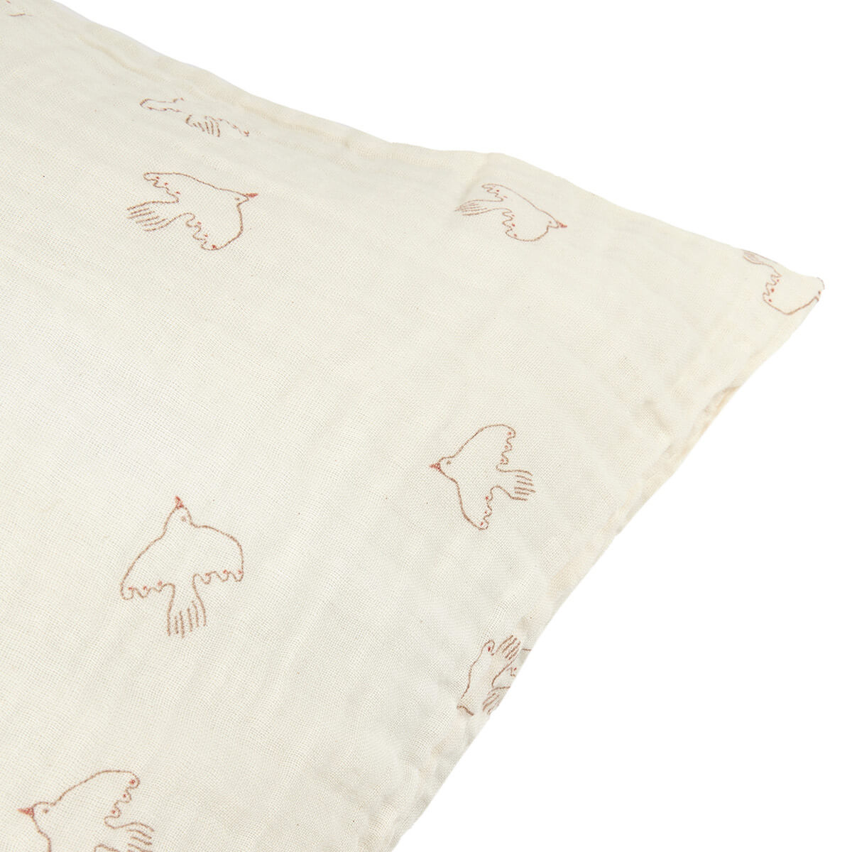 Kopfkissenbezug 60x60cm WABI SABI Nobodinoz Brown Hoshi Birds