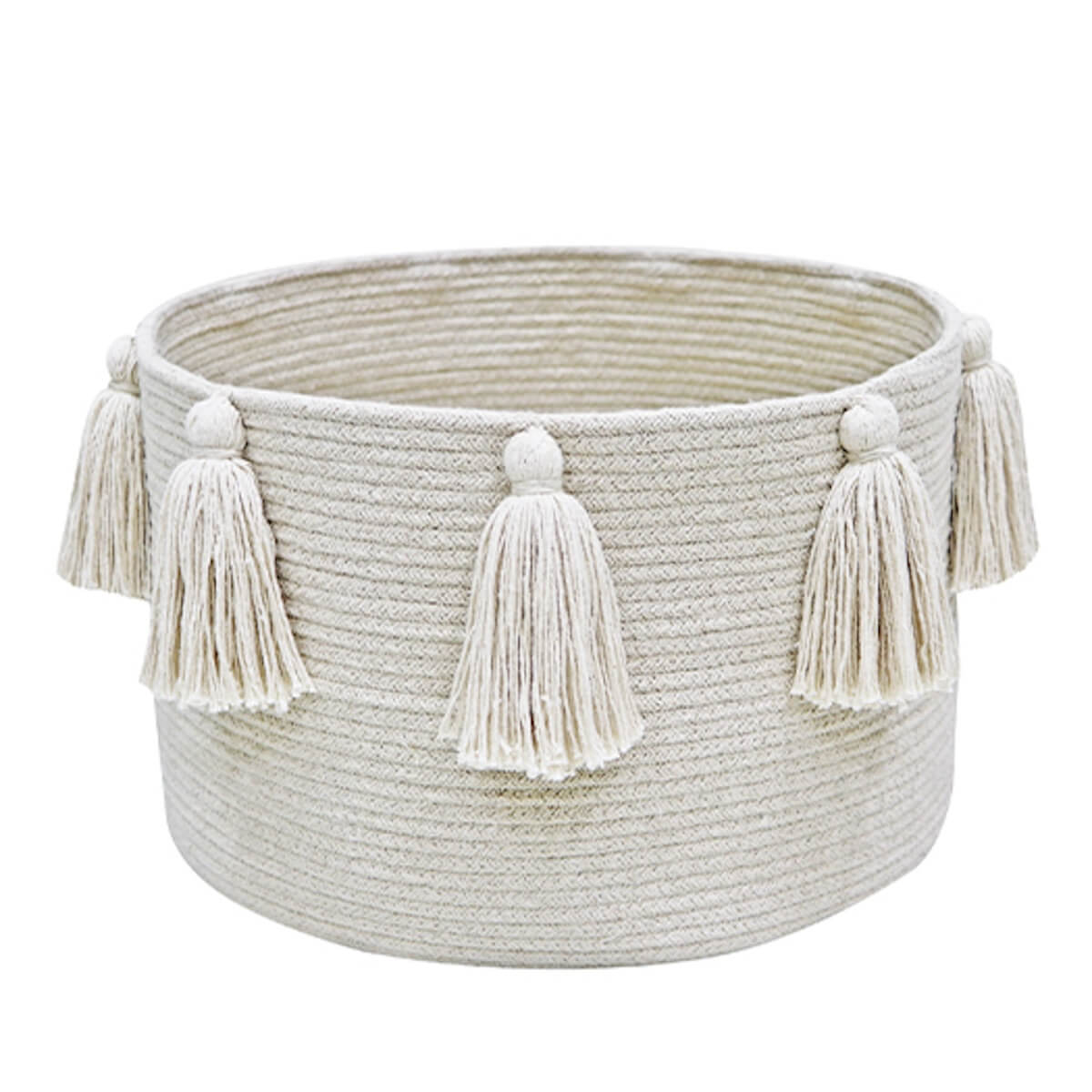 Korb Quasten Lorena Canals natur