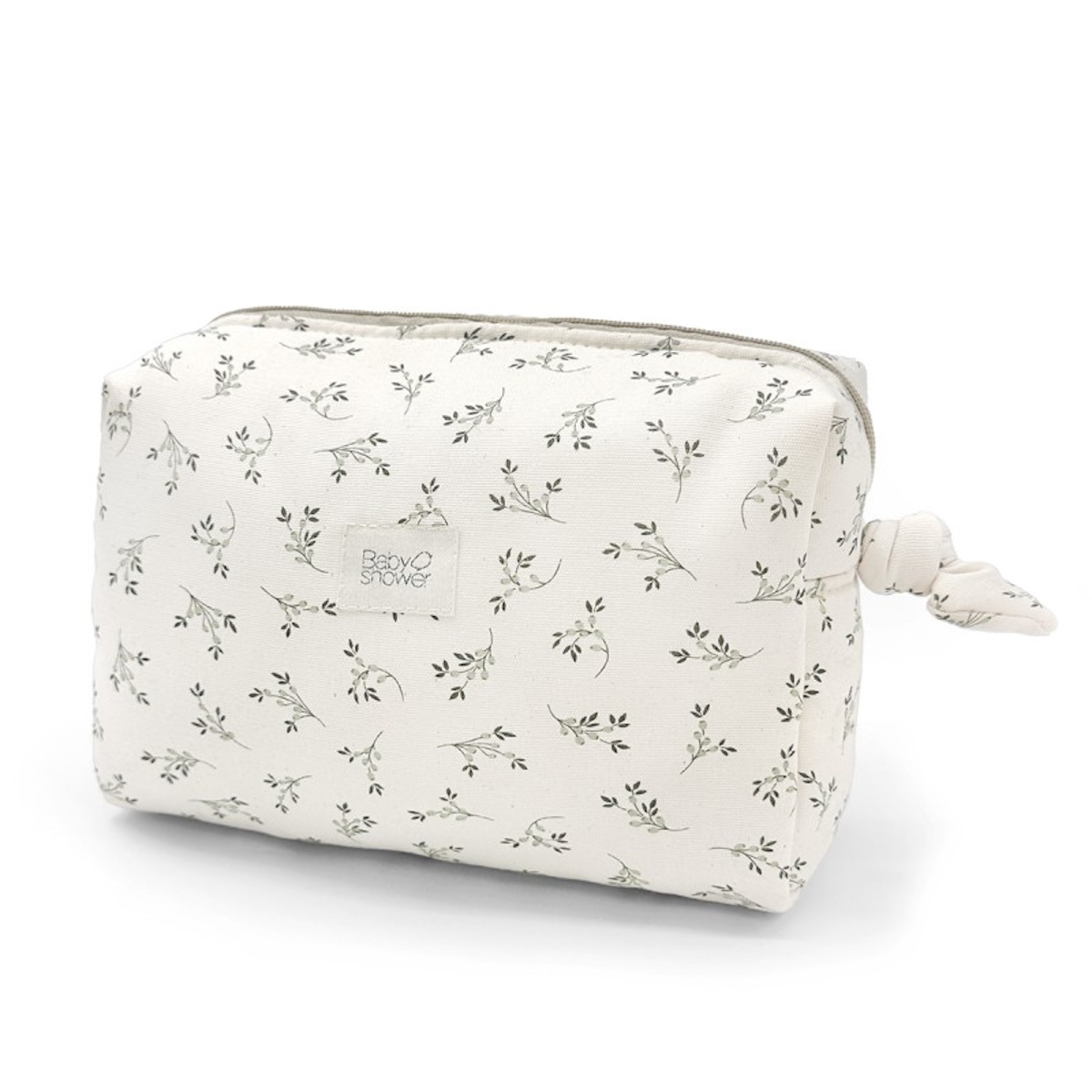 Kosmetiktasche SOPHIE Babyshower olive bloom canvas