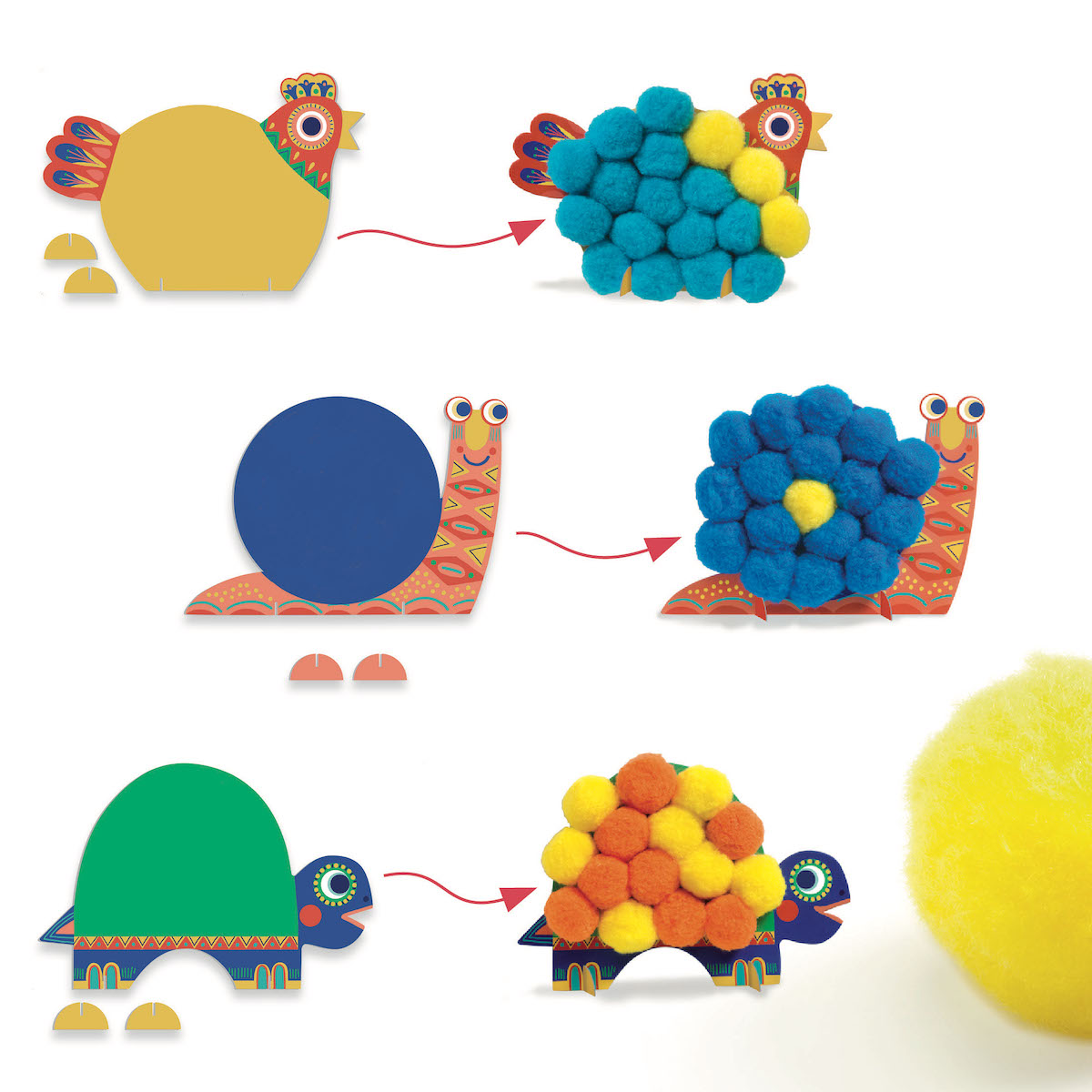 Kuschelige Tiere LES PETITS Djeco