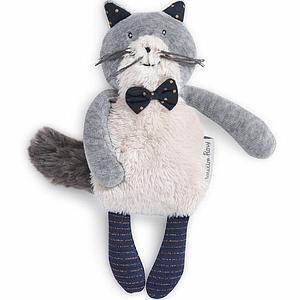 Kuscheltier Katze FERNAND LES MOUSTACHES Moulin Roty hellgrau